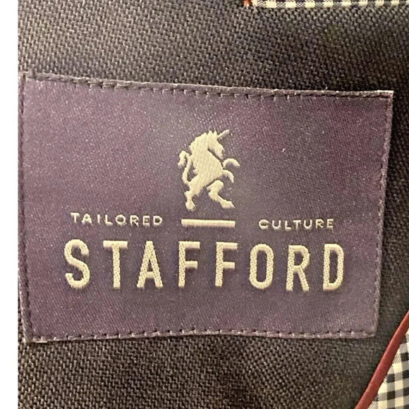 Tailored Culture Stafford Navy Blue Gold Button Blazer. Mens Size 50L - Picture 4 of 7